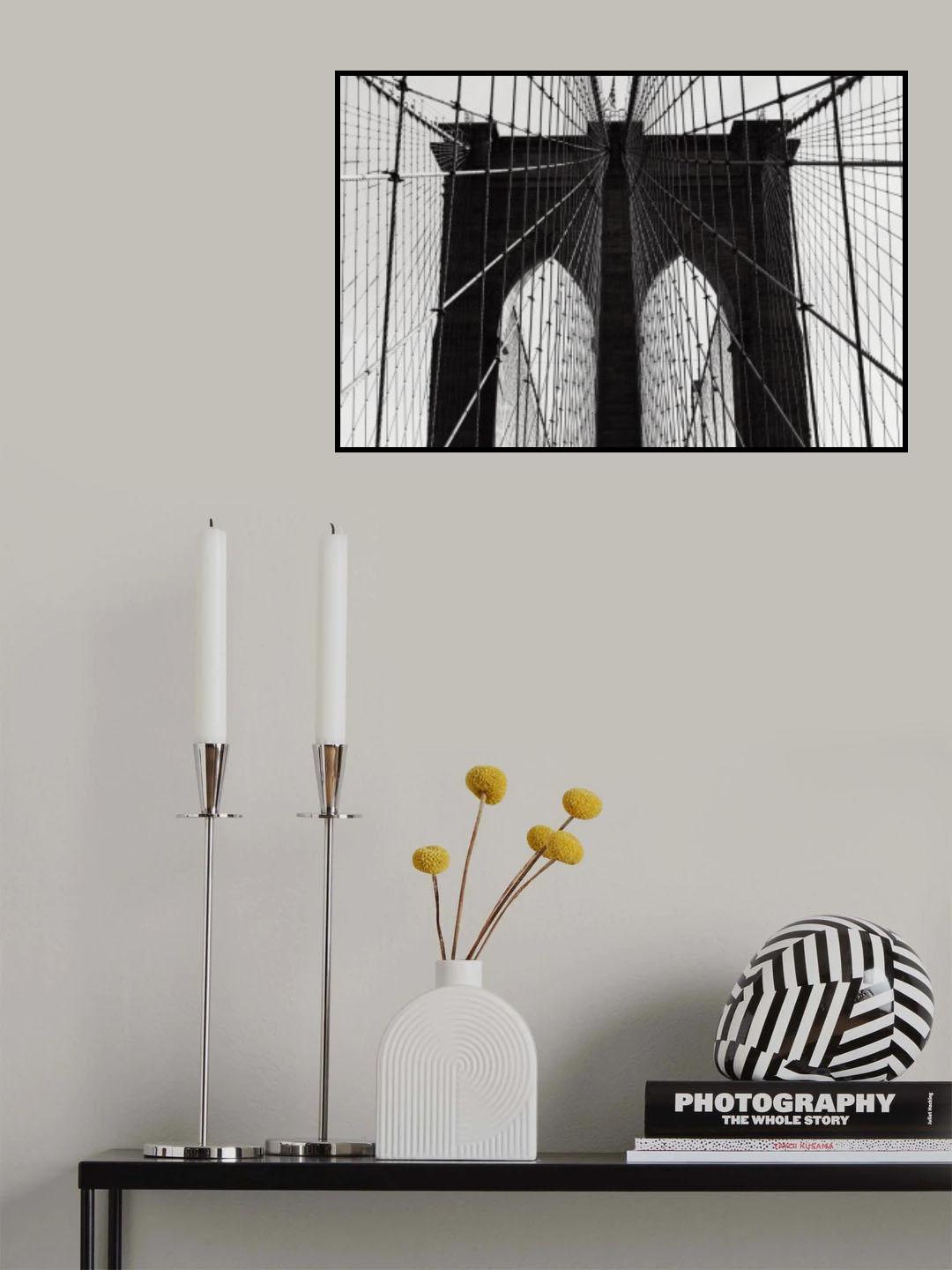 Brooklyn Bridge Poster och Canvastavla