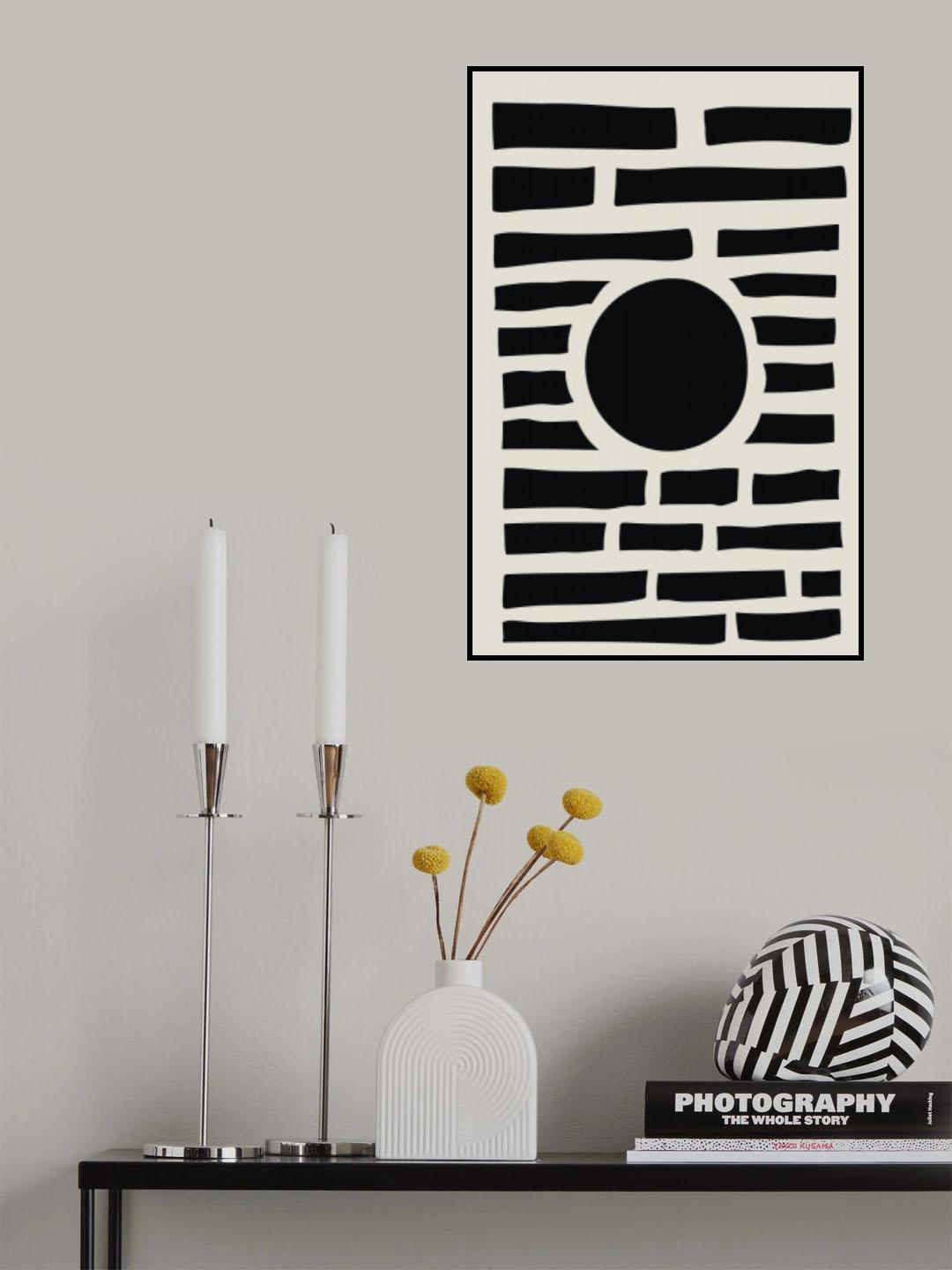 Minimal Black Expression #3 Poster och Canvastavla