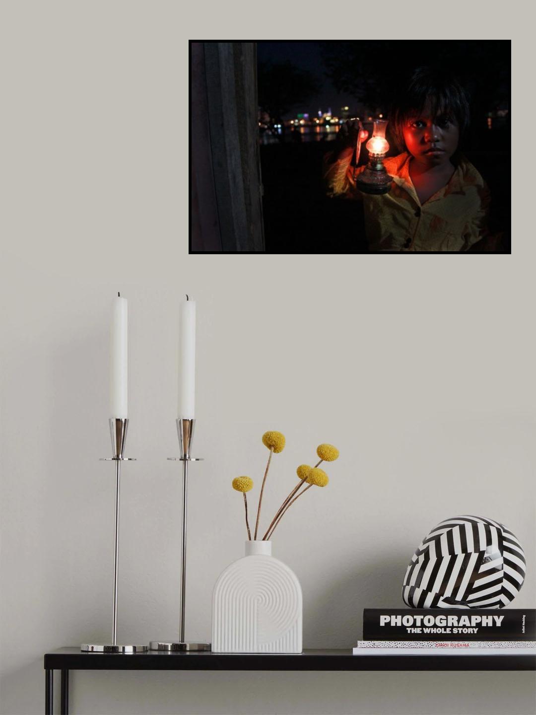 light in the corner city Poster och Canvastavla