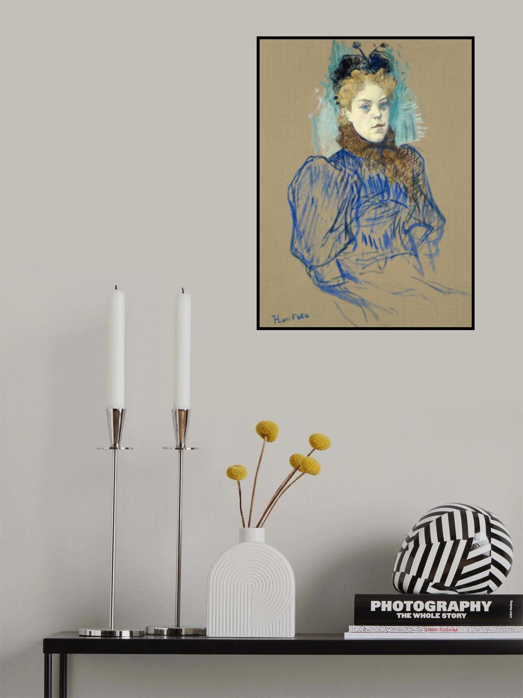 May Milton Portrait (1895) Poster och Canvastavla