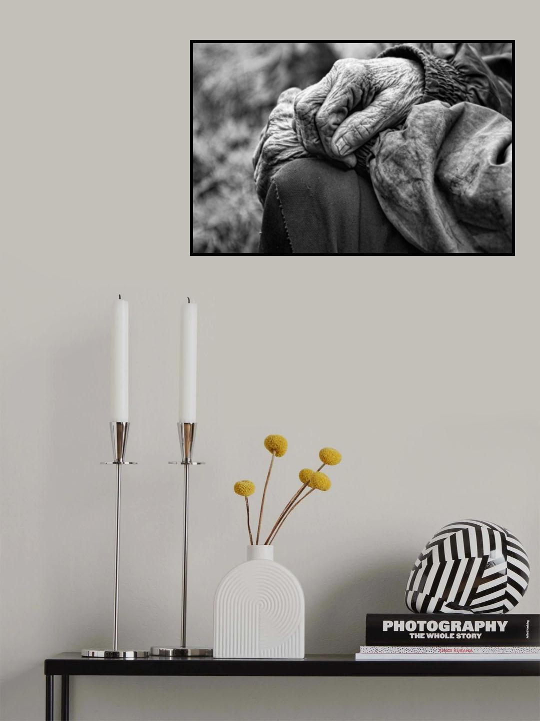 portrait of a grandmother Mara Poster och Canvastavla
