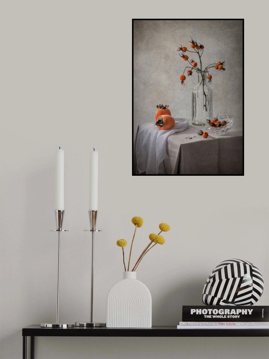 Rosehips and Persimmons Poster och Canvastavla