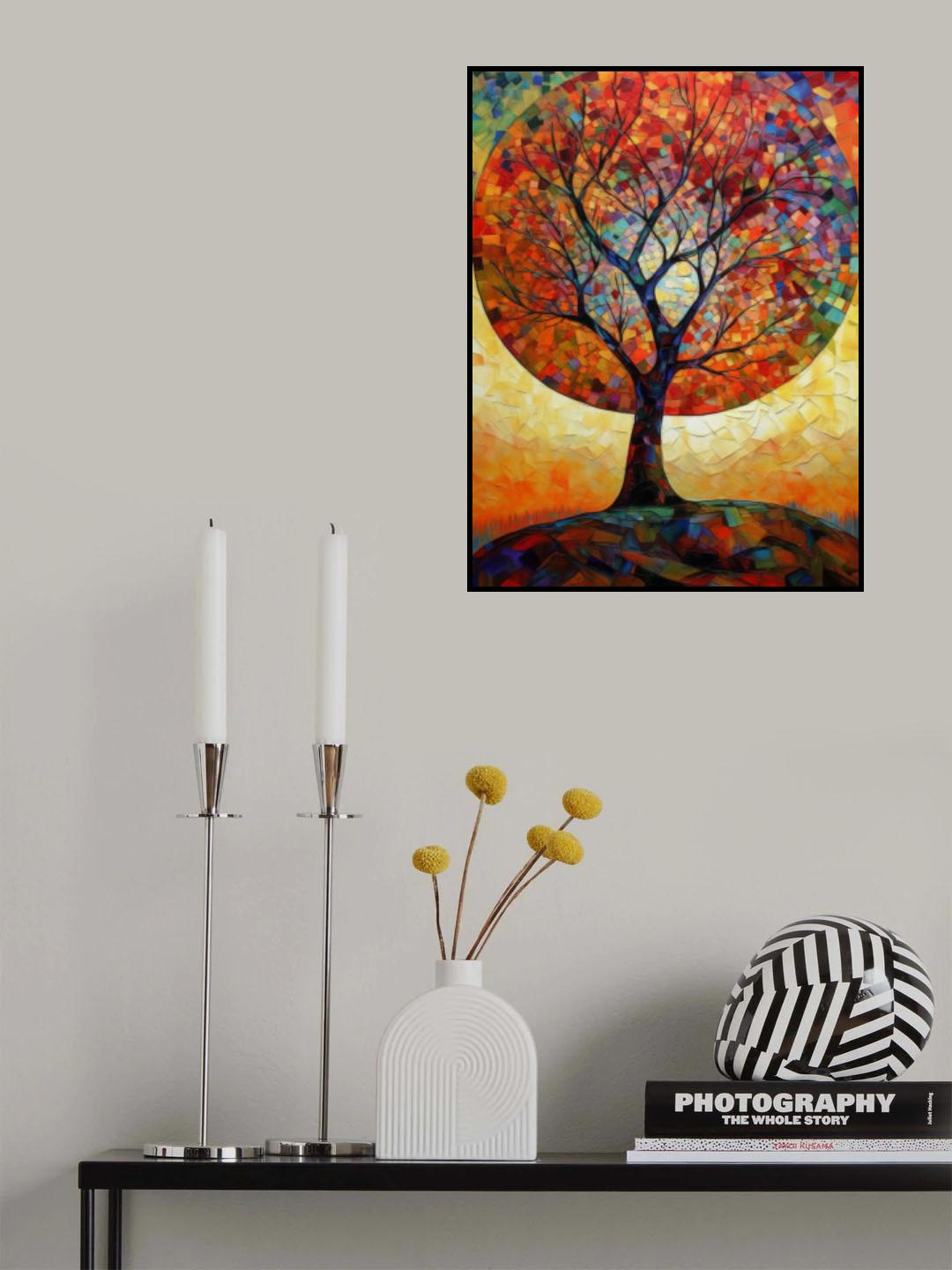 Tree Painting Poster och Canvastavla