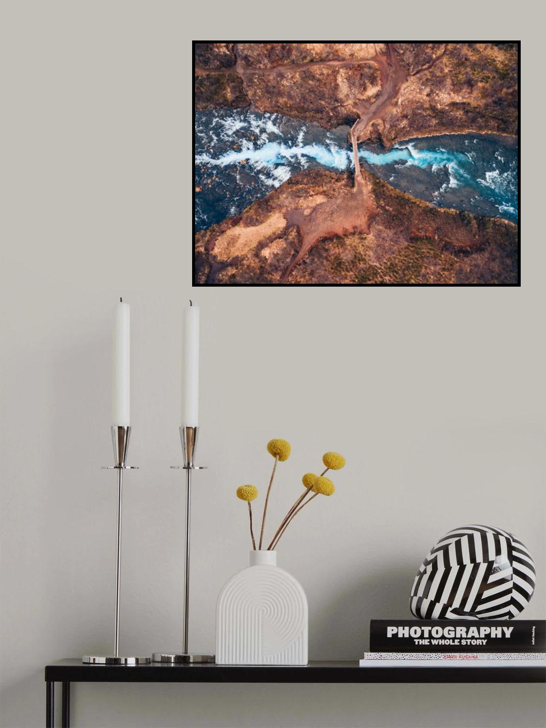 Bruarfoss Poster och Canvastavla