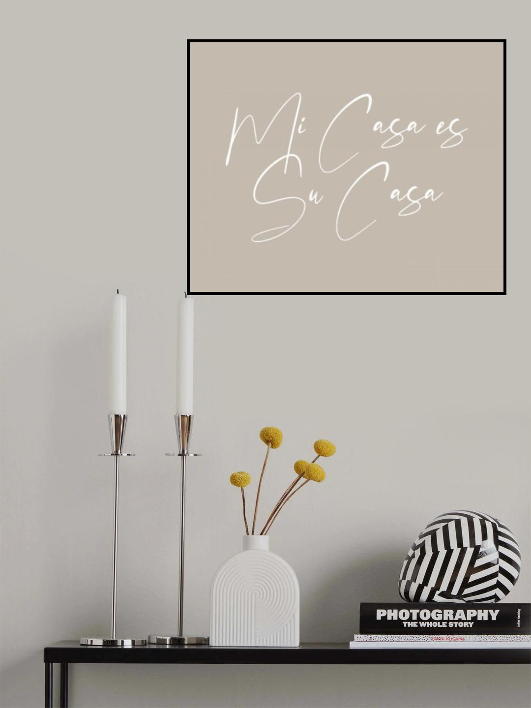 Mi Casa Poster och Canvastavla