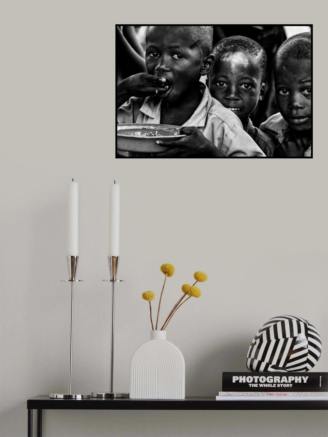 Children from Benin. Poster och Canvastavla
