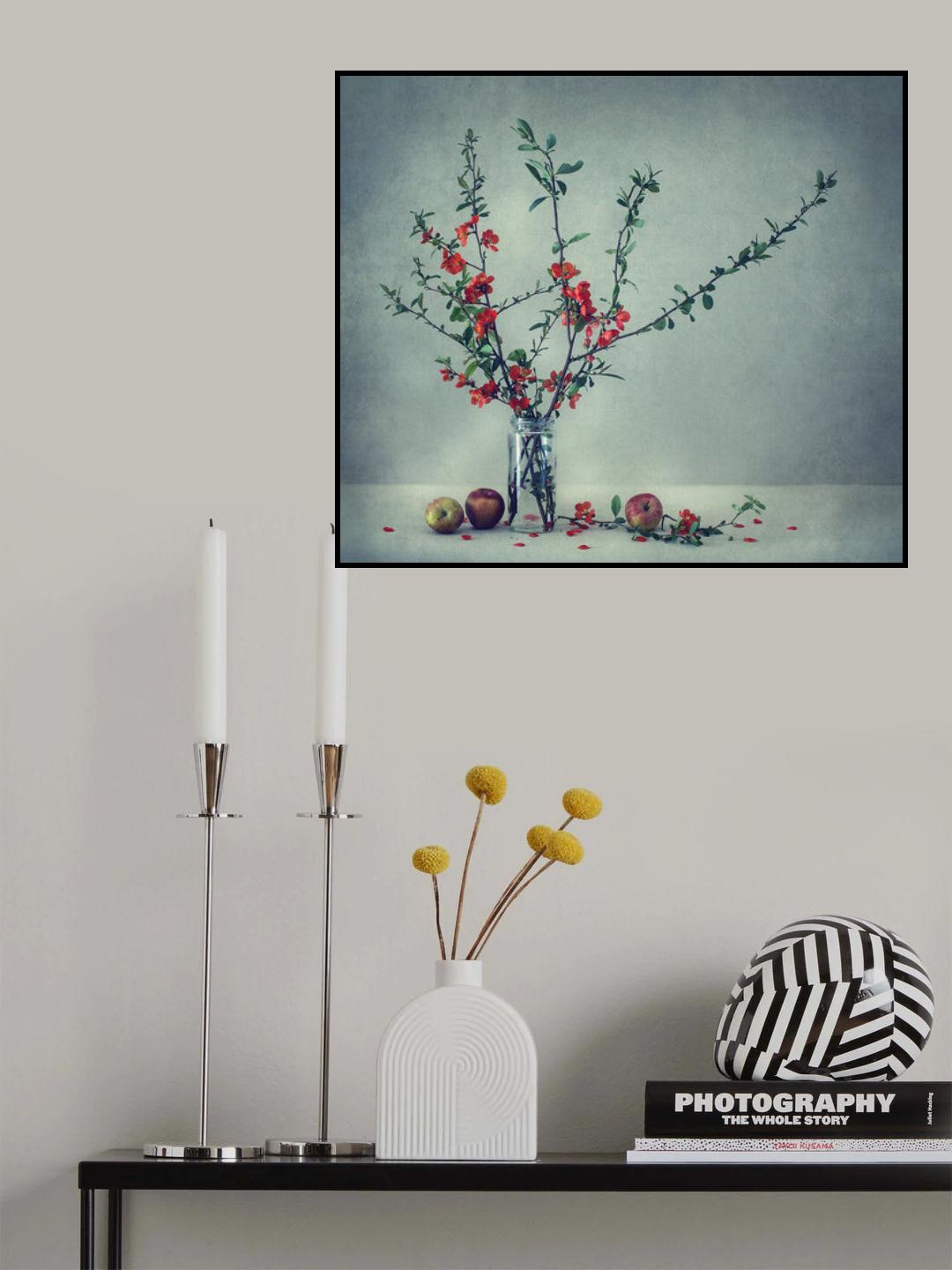 Still life with a Japanese quince Poster och Canvastavla