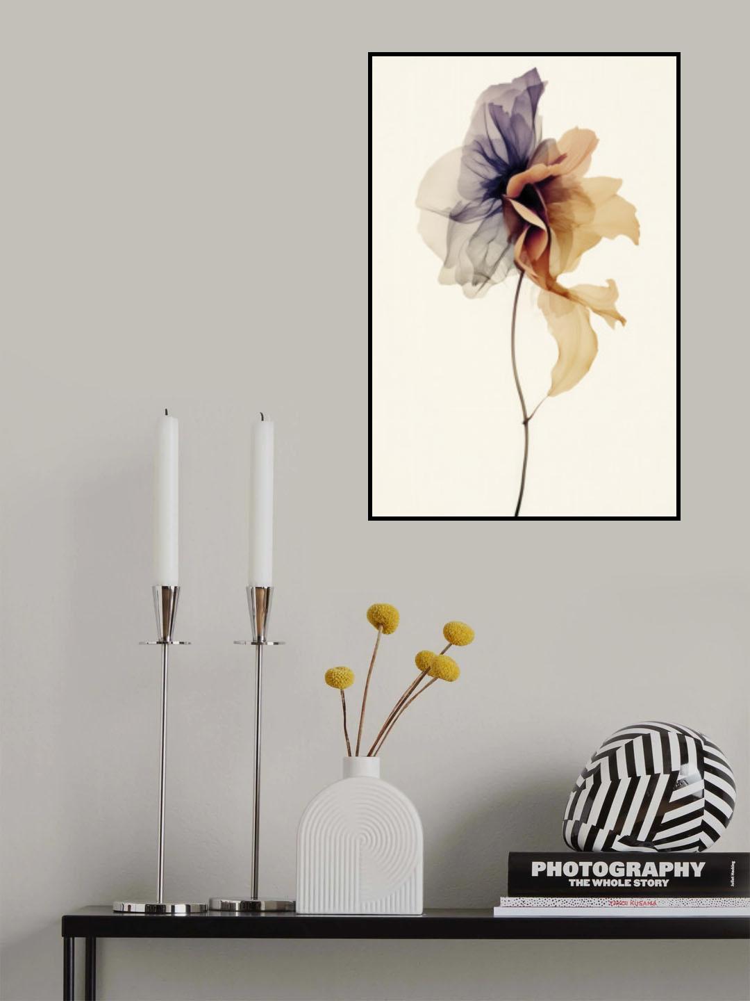 Chiffon Flower Poster och Canvastavla