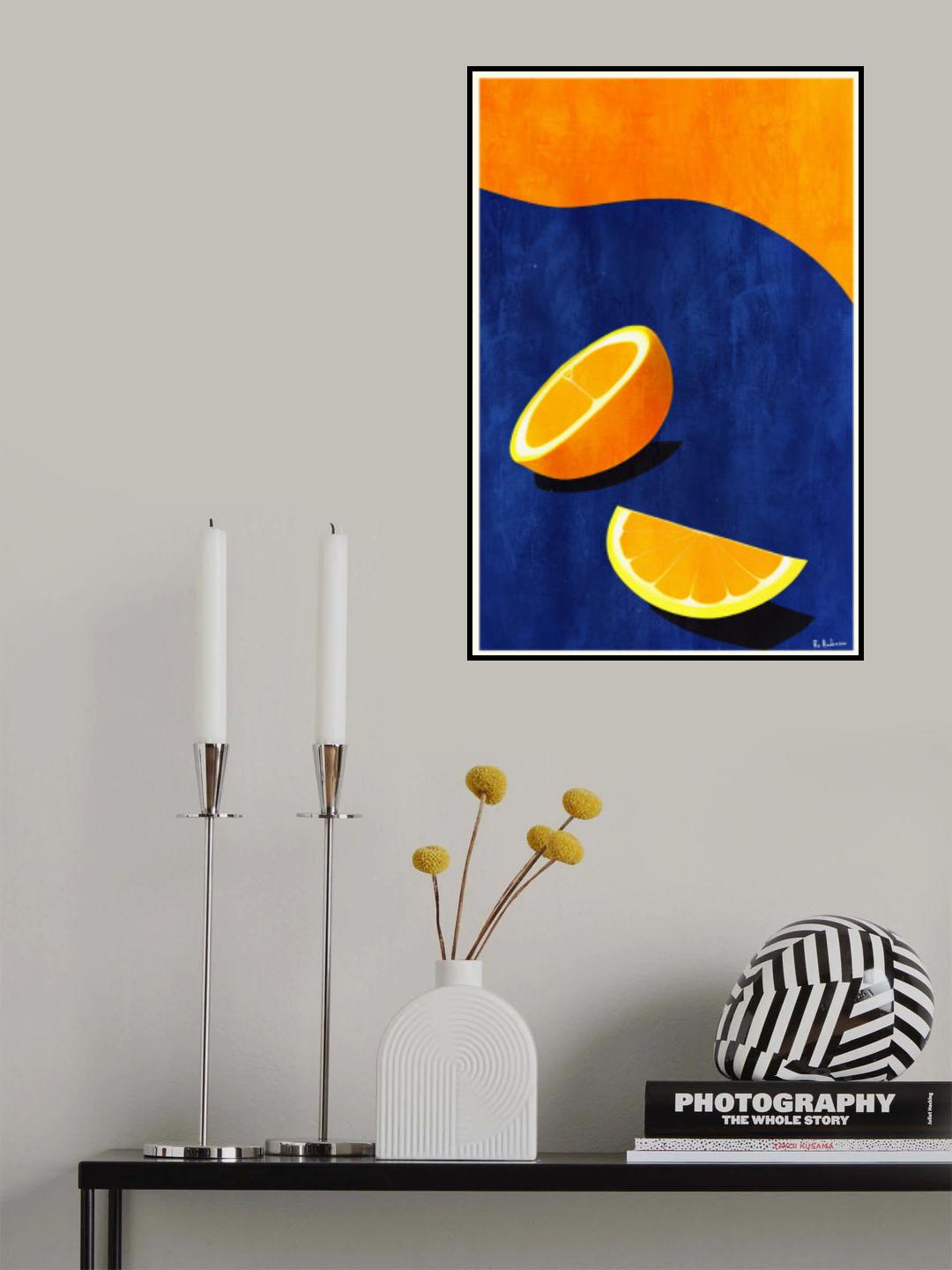 Petit Déjeuner, Deux Oranges Poster och Canvastavla