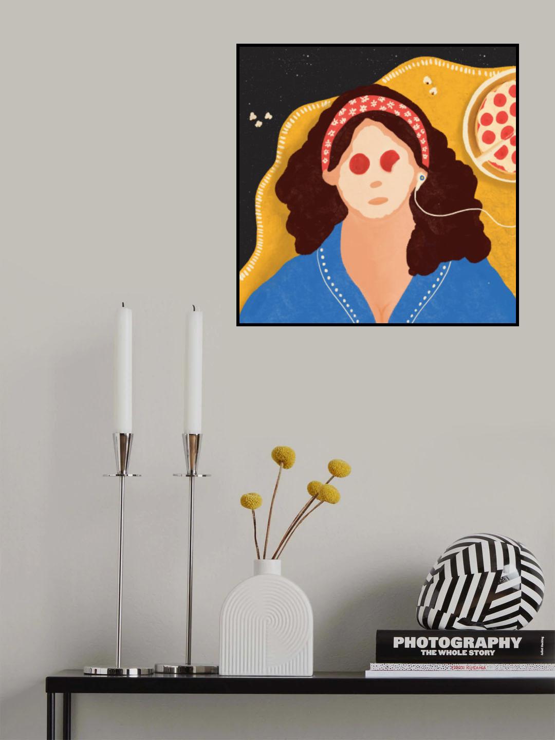 Lazy Girl Poster och Canvastavla