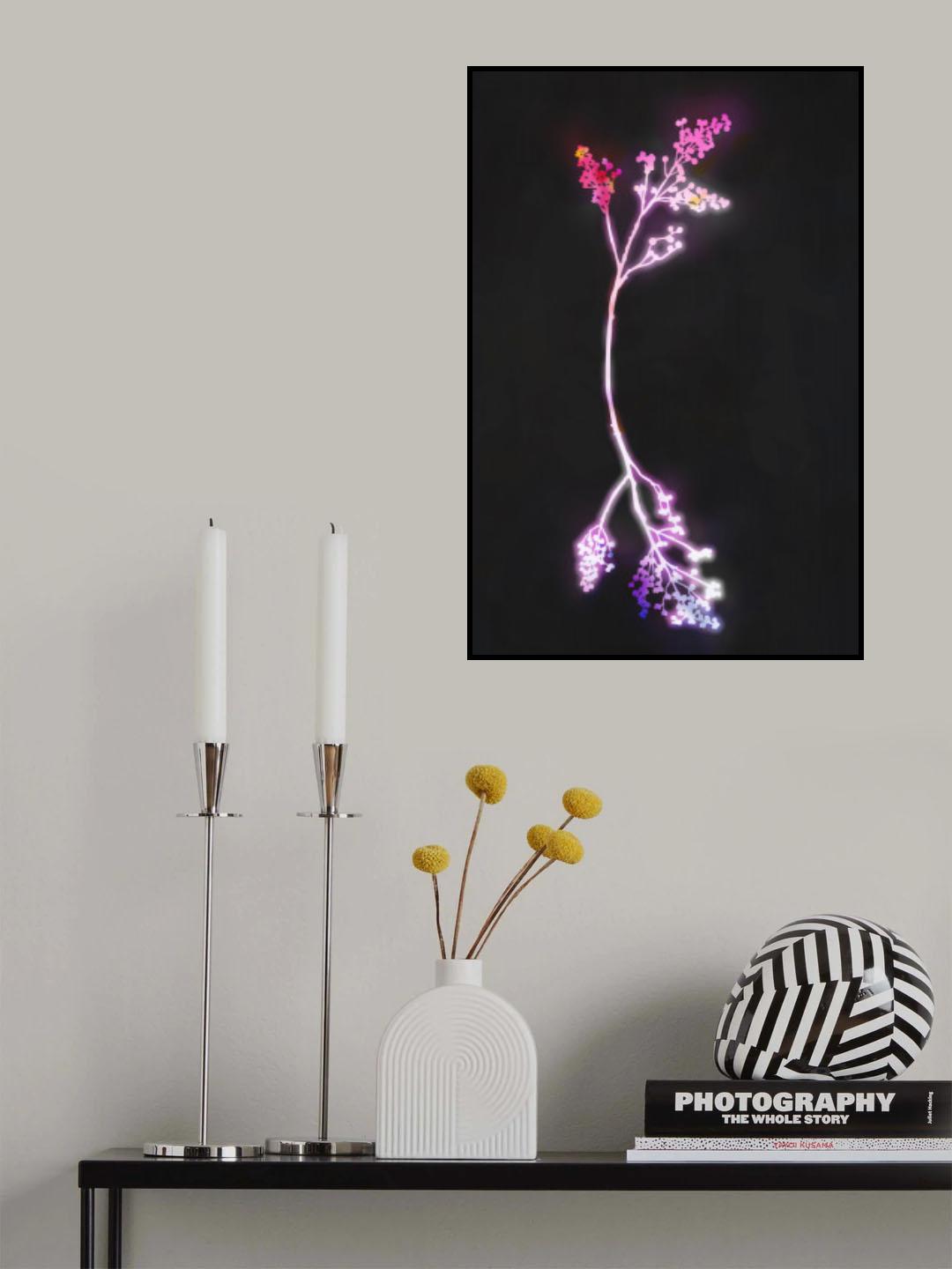 Florescence Fuschia Flowers Poster och Canvastavla
