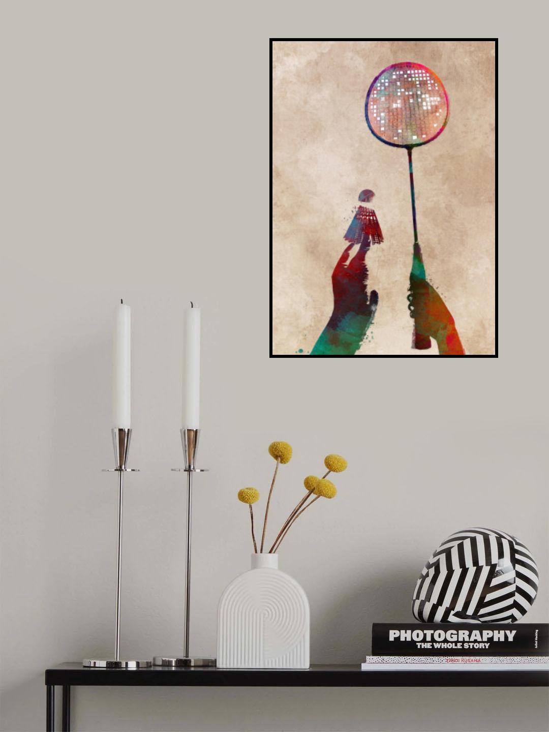 Badminton Sport Art 1 Poster och Canvastavla