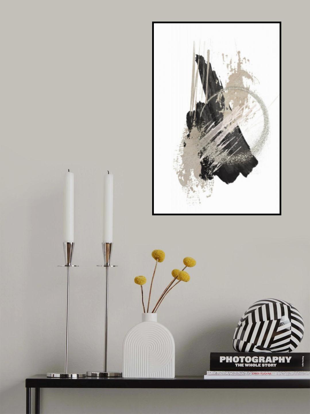 Black N Silver 1 Poster och Canvastavla