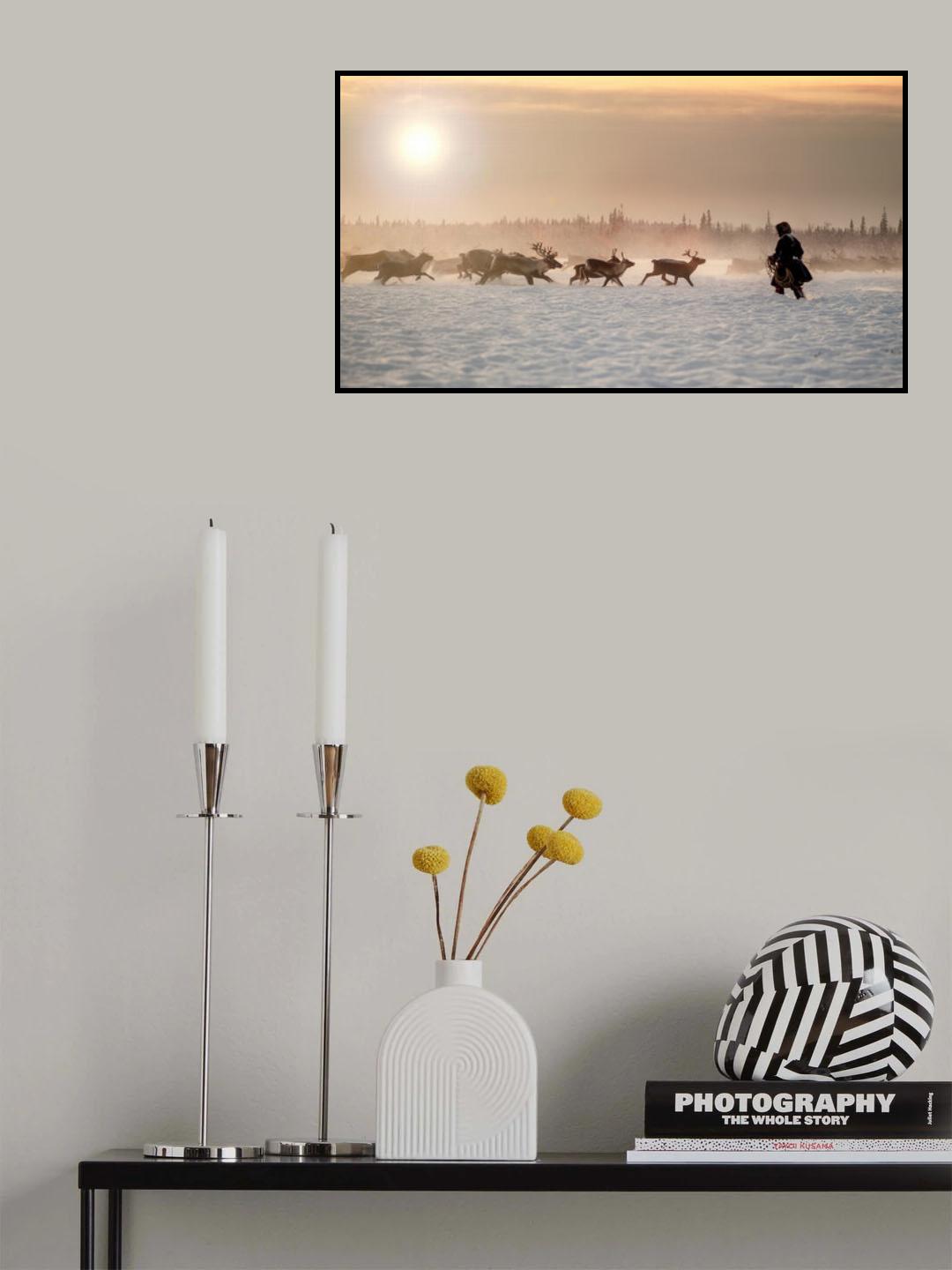Reindeer hunter Poster och Canvastavla