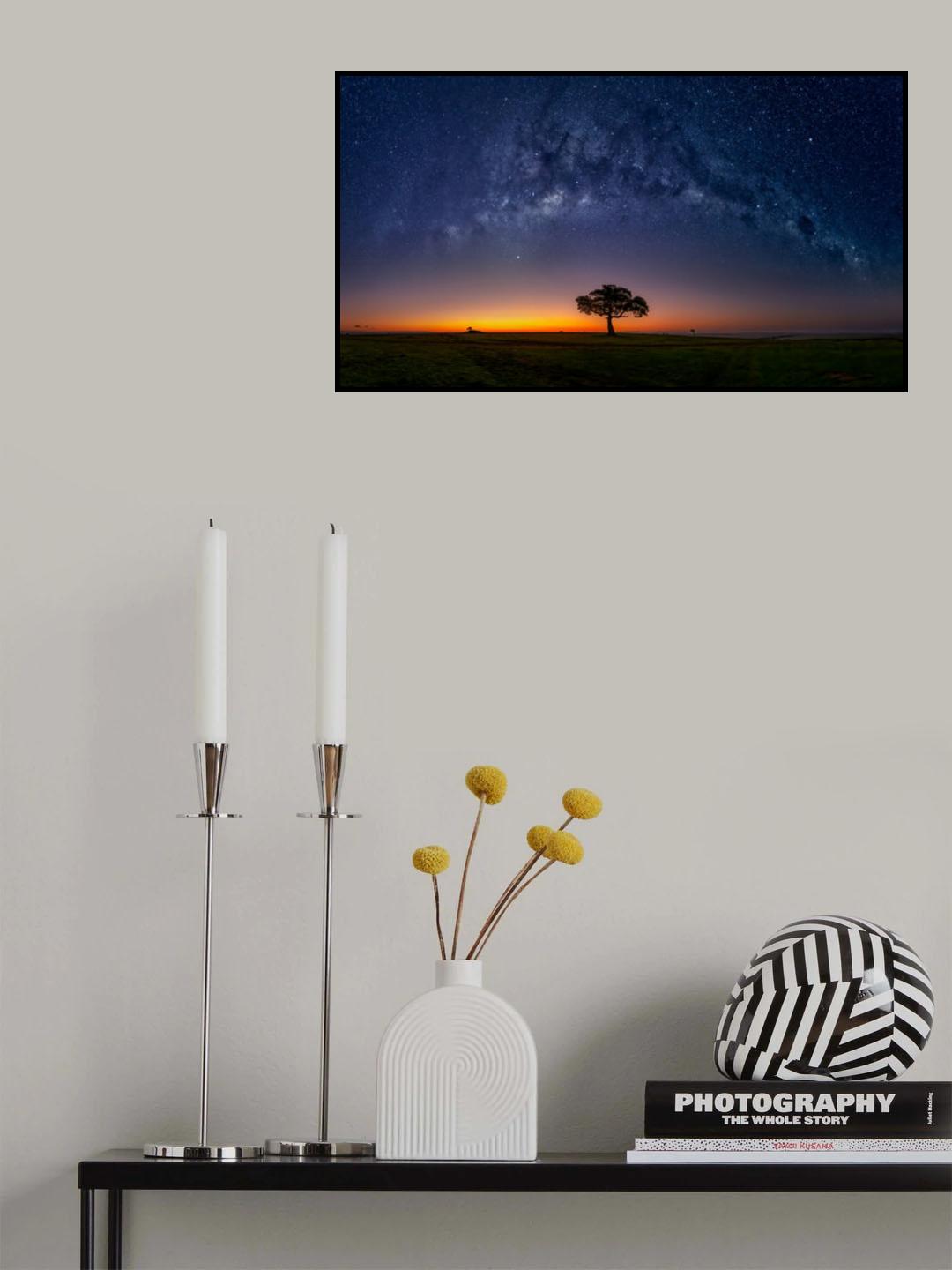 Milky Way in Masamara at dawn Poster och Canvastavla