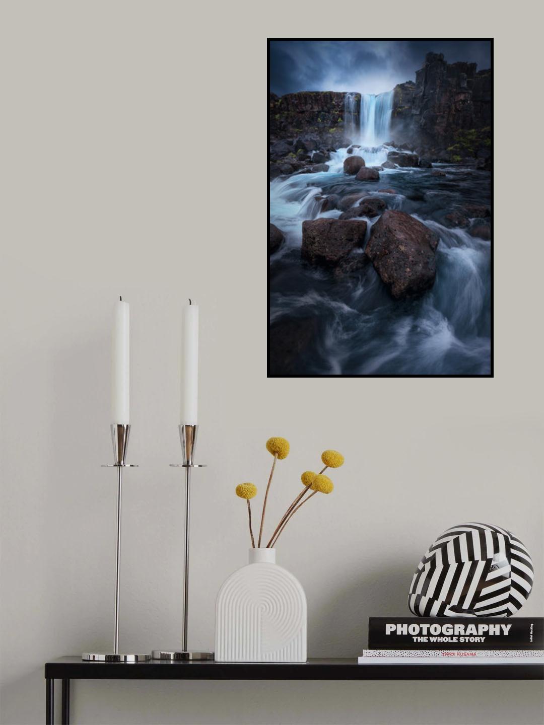 Una cascada. Poster och Canvastavla