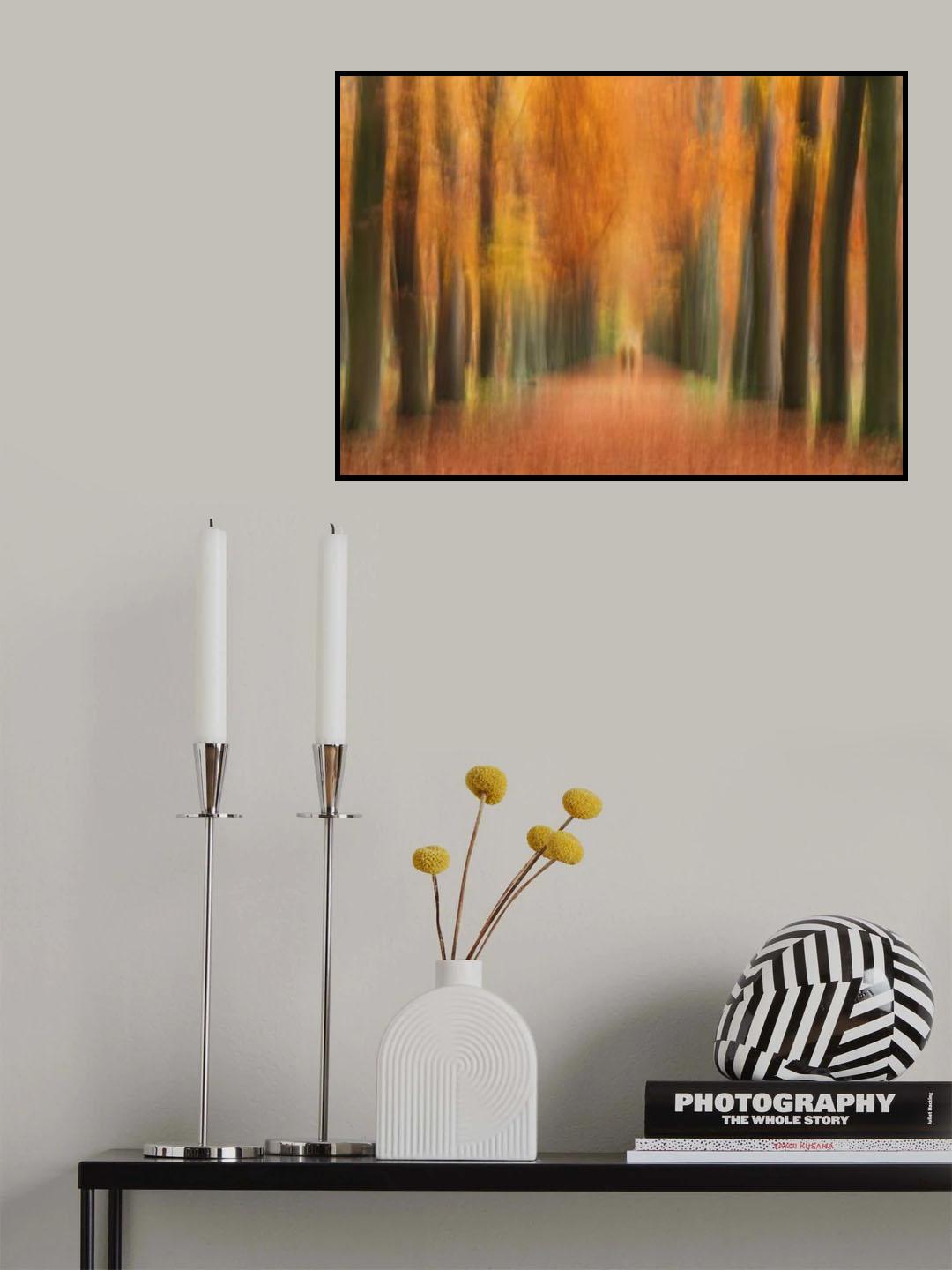 Autumn walk Poster och Canvastavla