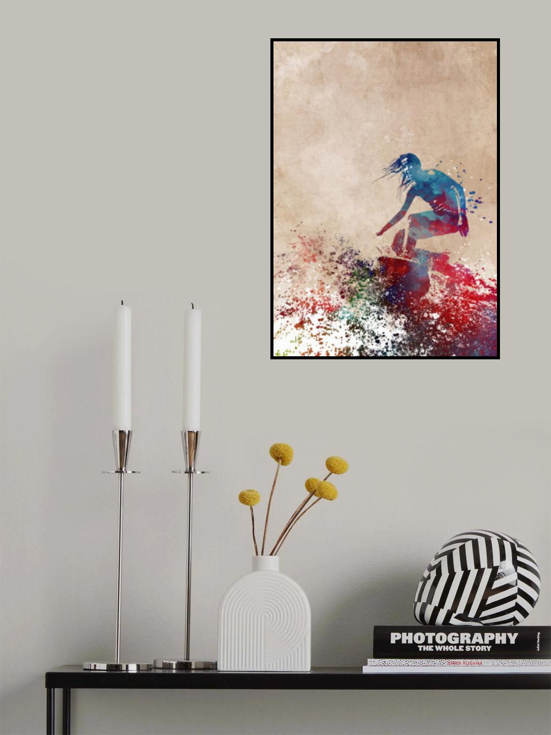 Surfer sport art Poster och Canvastavla