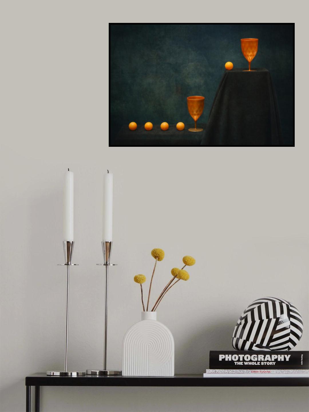 Geometric still life with balls Poster och Canvastavla