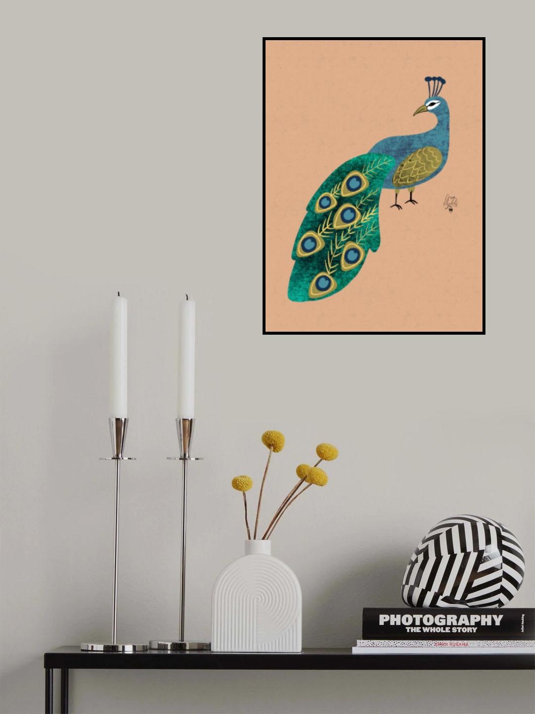 Peacock Erum Khalili.png Poster och Canvastavla