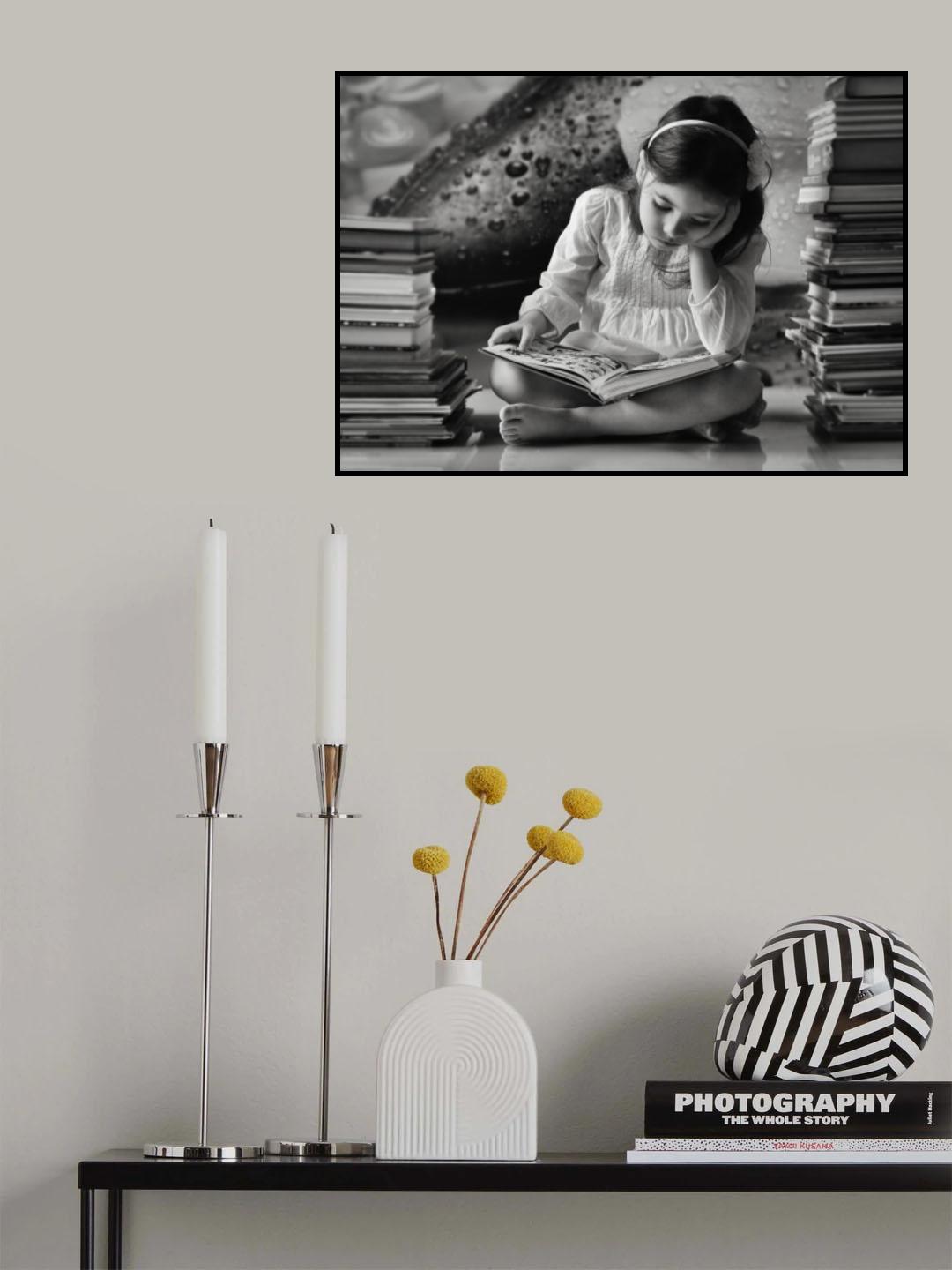 Bookworm Poster och Canvastavla