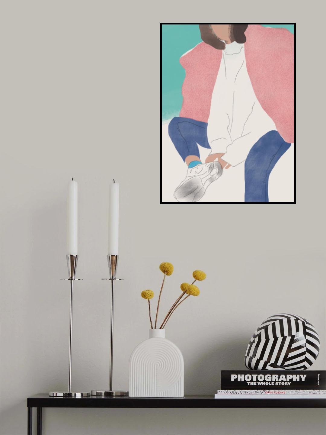 Pink Fur Poster och Canvastavla