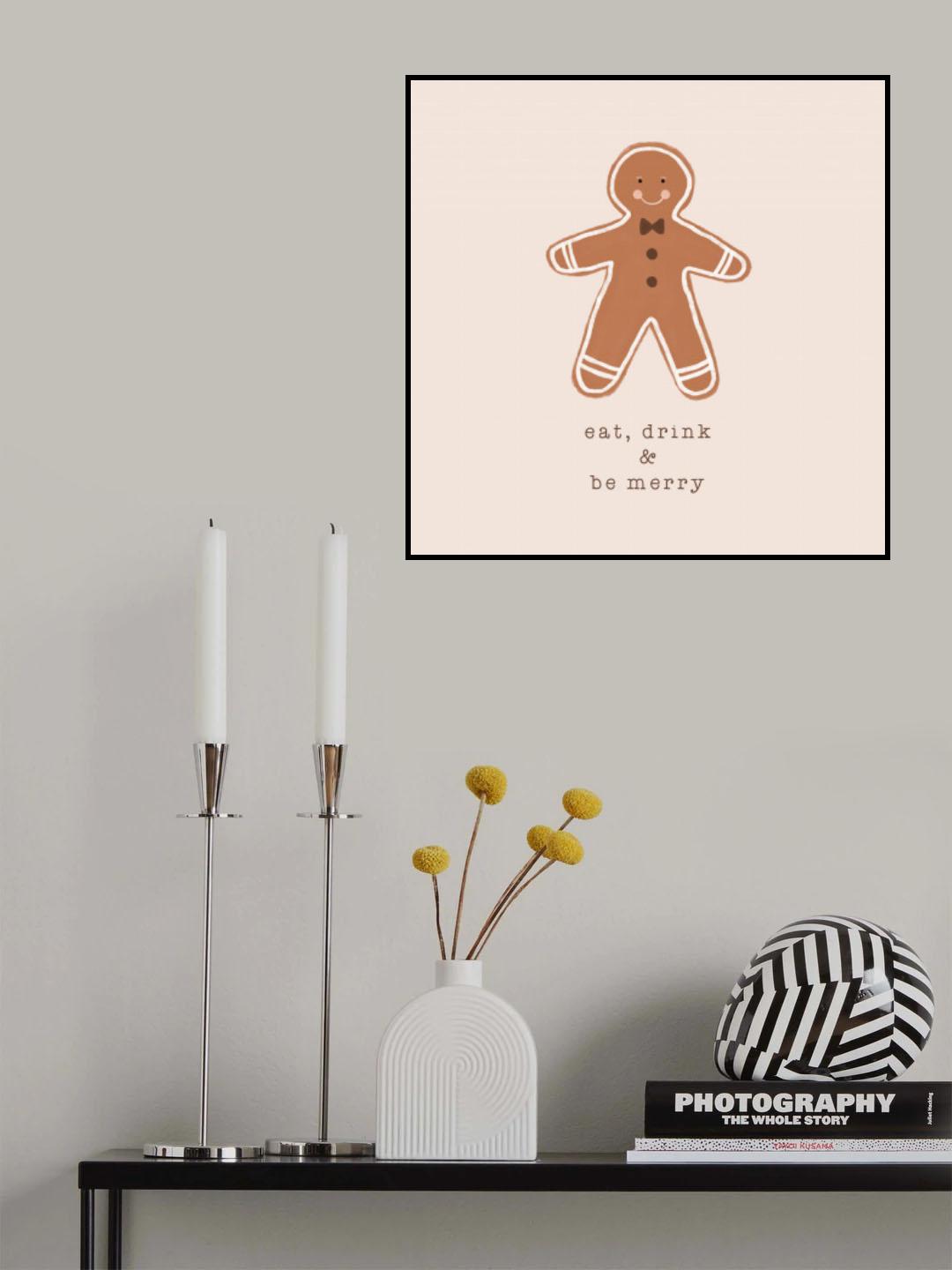 Eat Drink & Be Merry Poster och Canvastavla