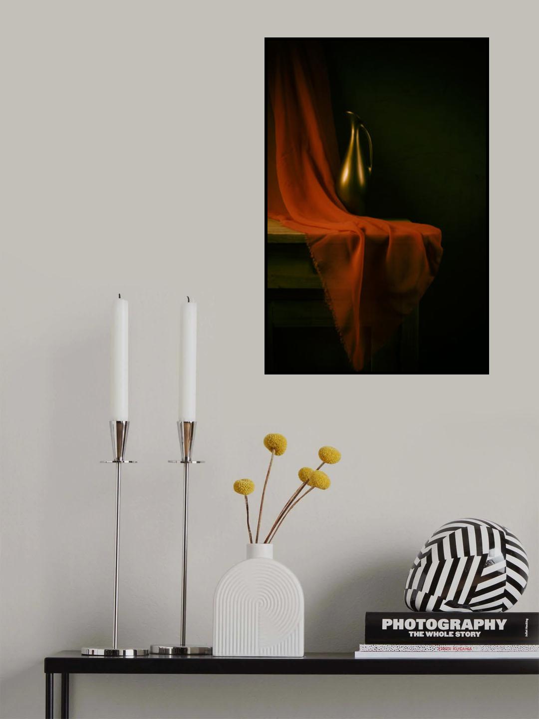 Still life with a red cloth Poster och Canvastavla