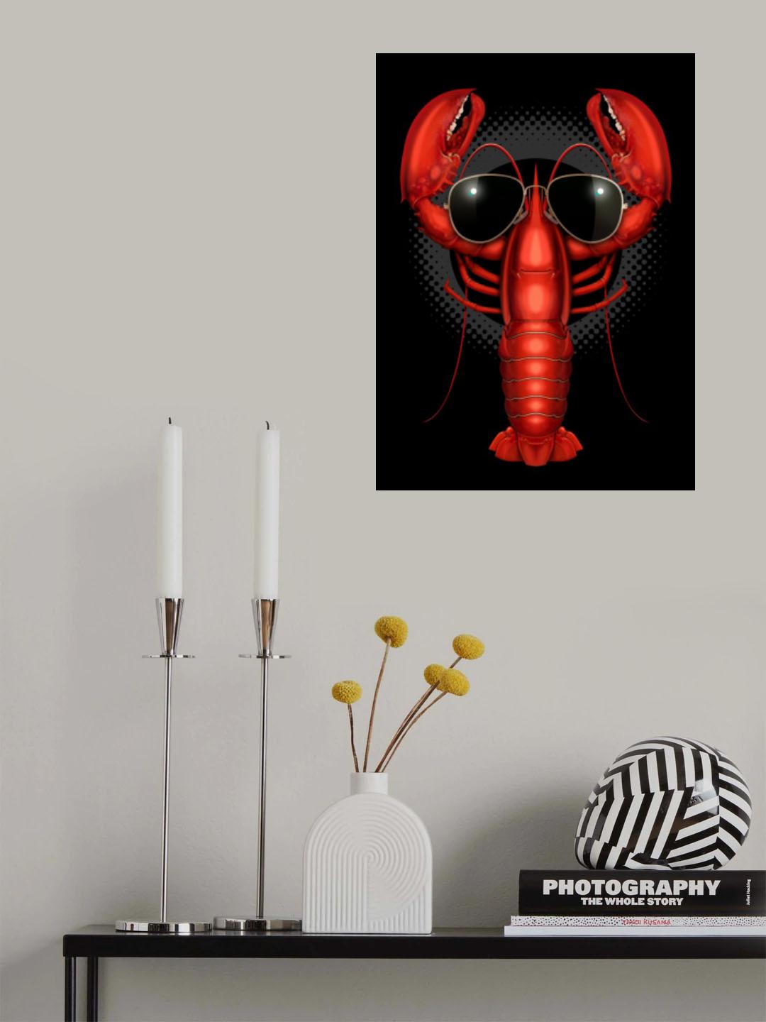 cool lobster Poster och Canvastavla