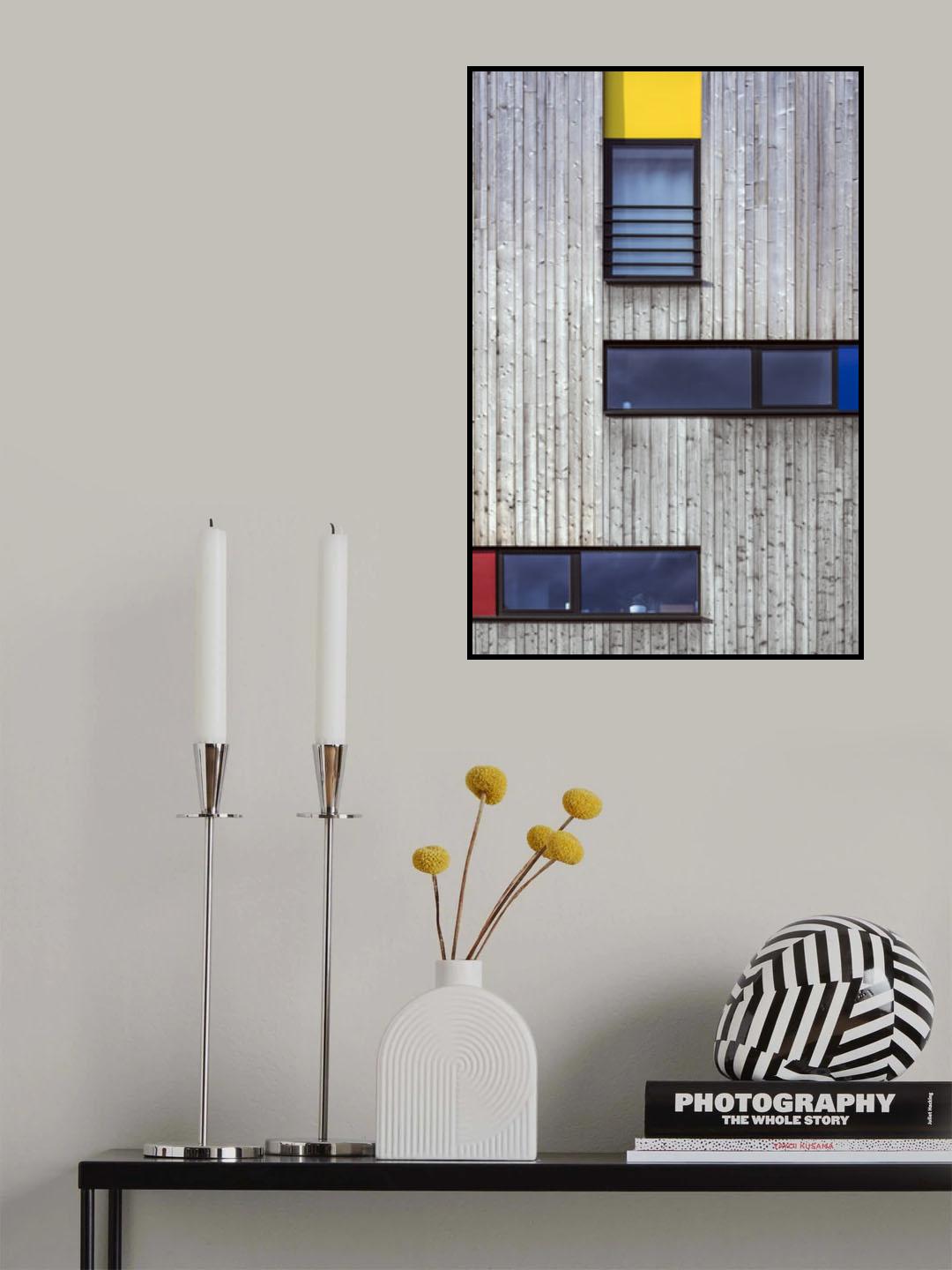 Mondrian Facade Poster och Canvastavla