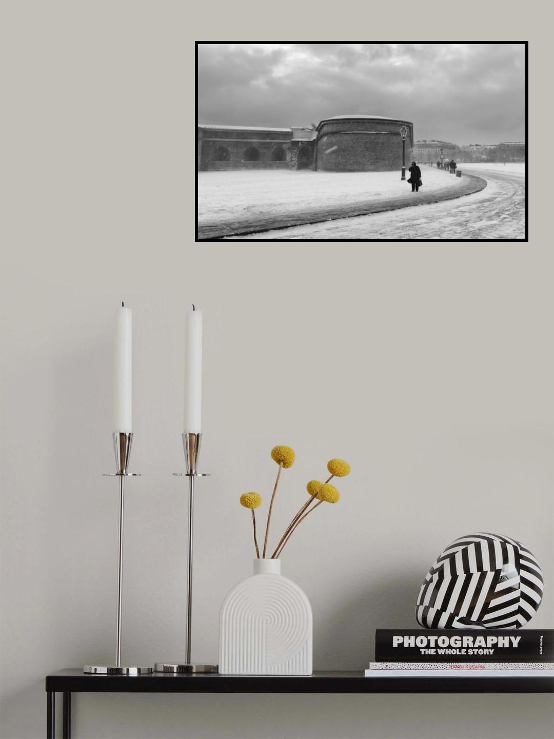White blizzard Poster och Canvastavla