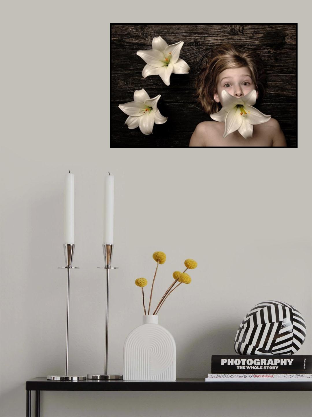 La ragazza dal fiore in bocca Poster och Canvastavla