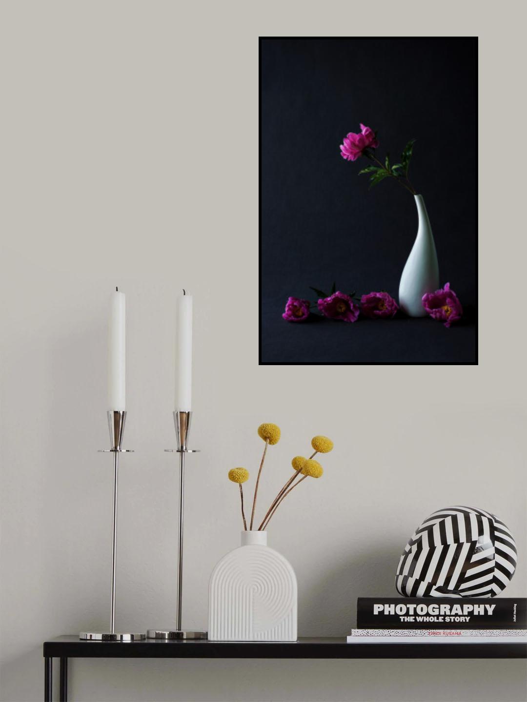 Still life common peony Poster och Canvastavla
