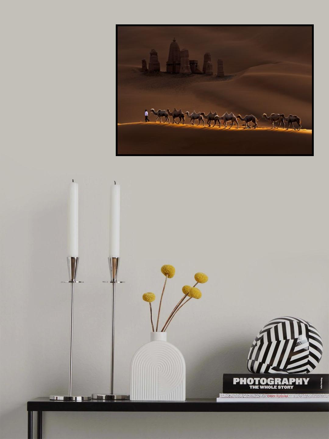 Castle and Camels Poster och Canvastavla