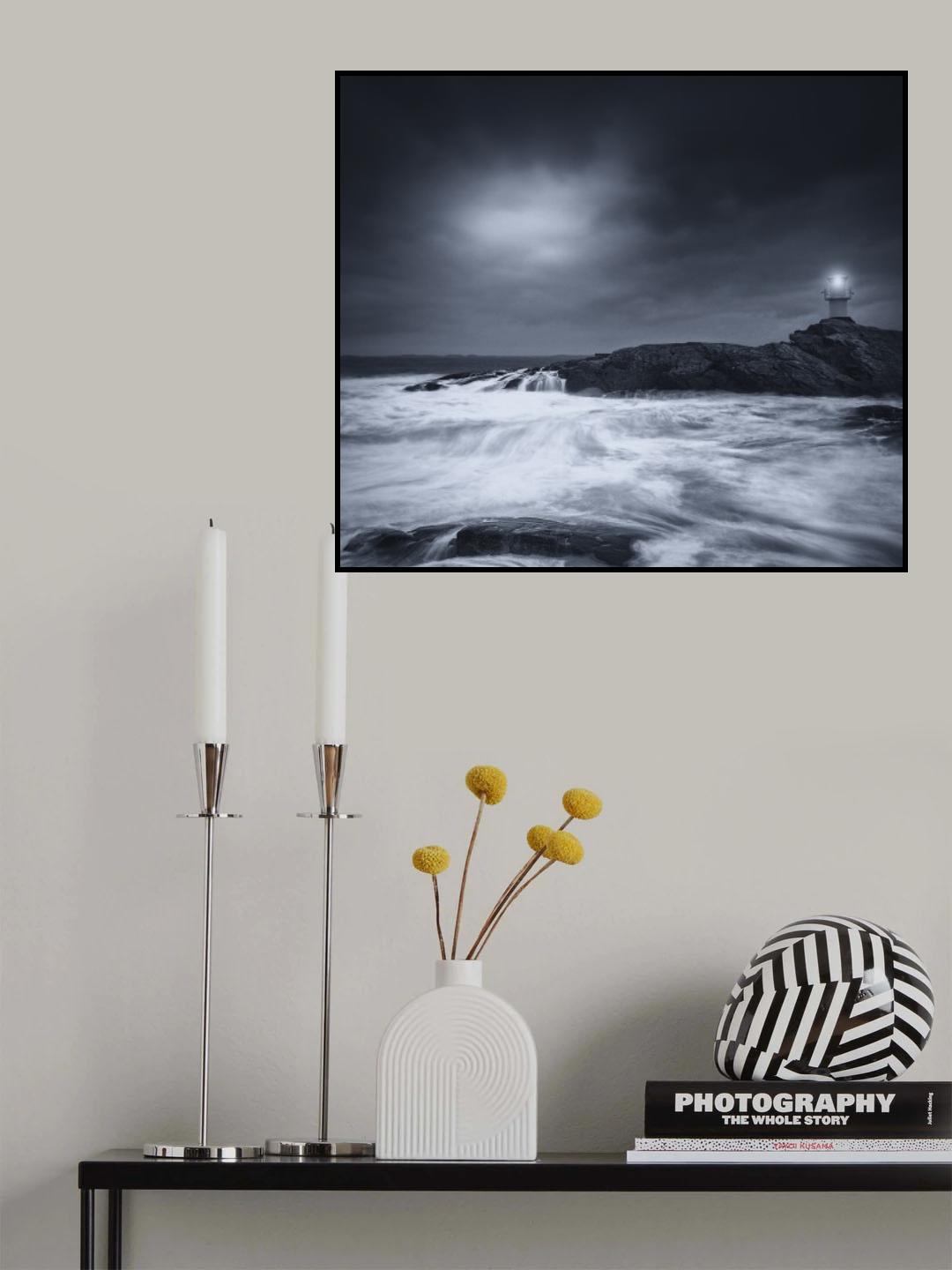 It lightens in the clouds Poster och Canvastavla