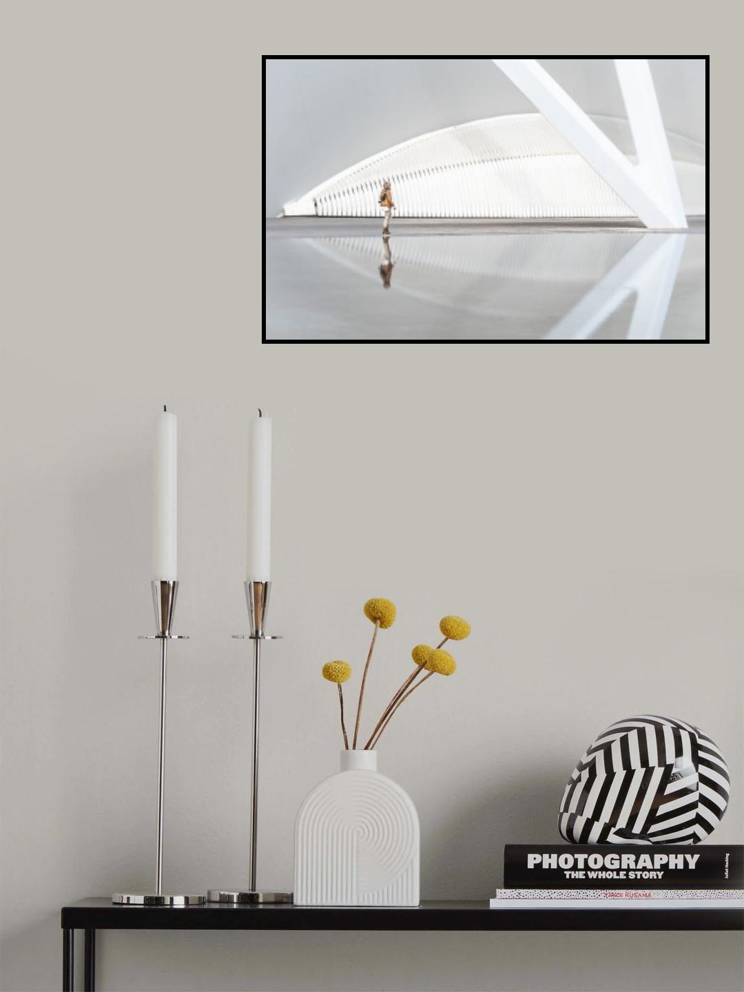 woman in architecture Poster och Canvastavla