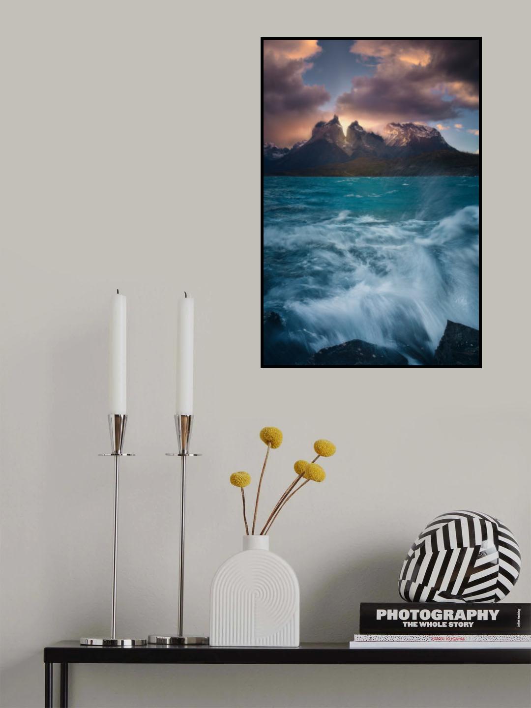 Patagonian Waves Poster och Canvastavla