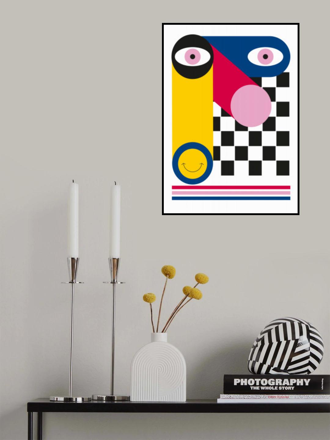 ABSTRACT FACE Poster och Canvastavla