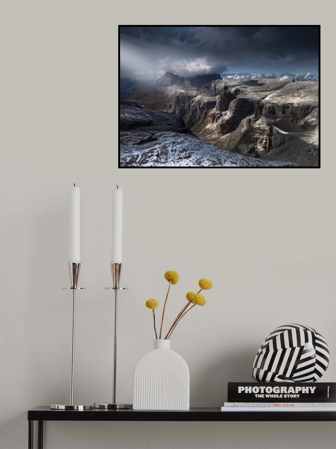 Dolomites Gorge Poster och Canvastavla