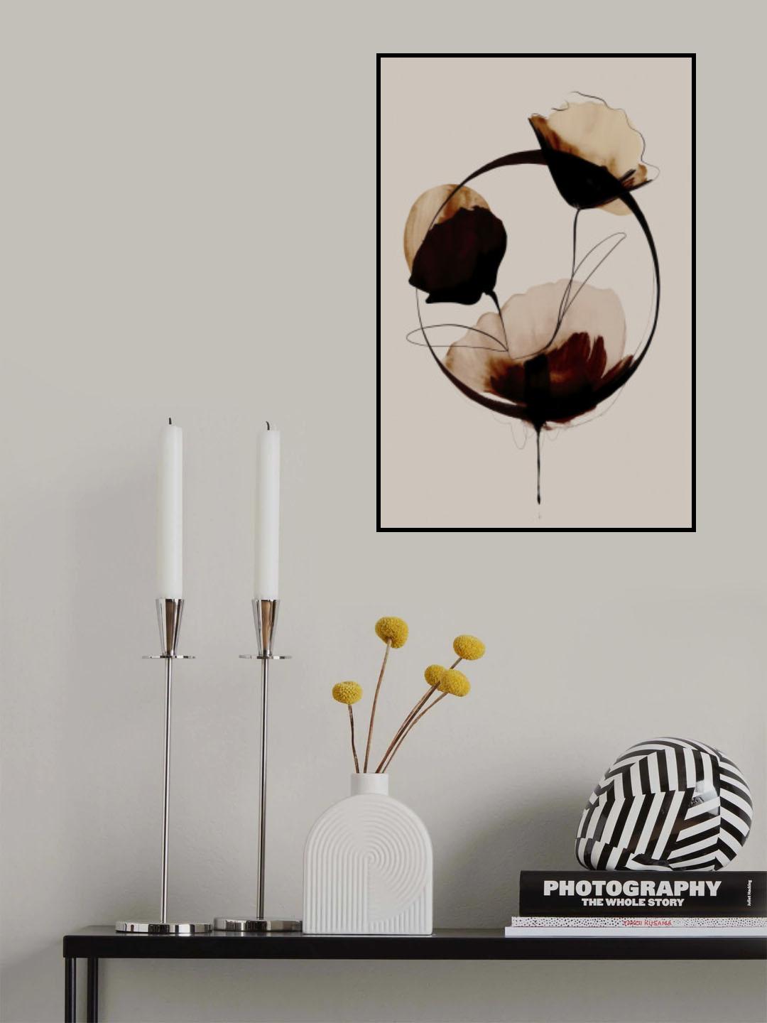 Halo Flowers No 2 Poster och Canvastavla