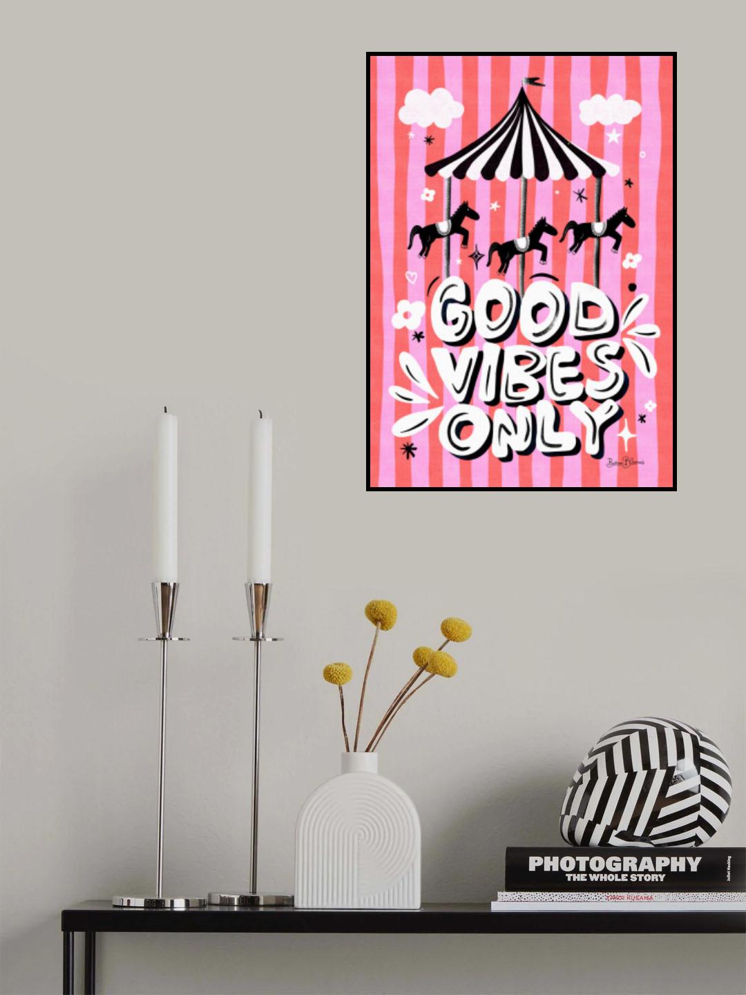 Carousel Good Vibes Only Poster och Canvastavla