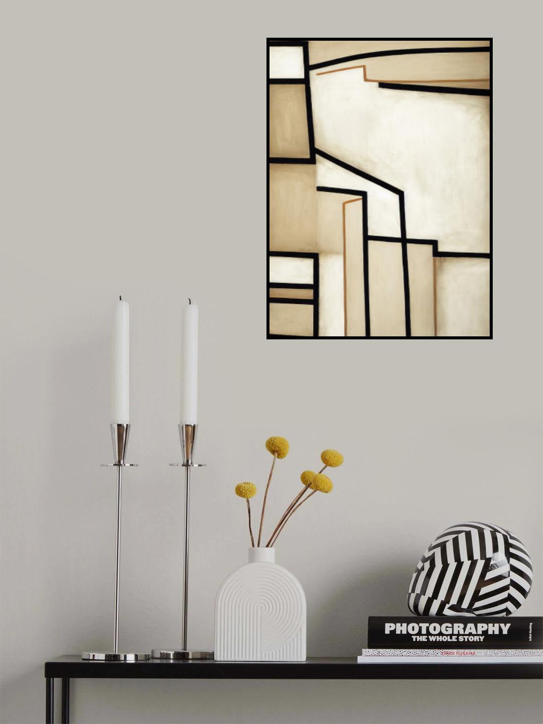 Geometric Abstract Poster och Canvastavla