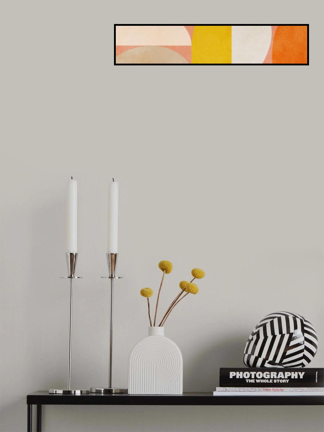 Pastel Geometry Poster och Canvastavla