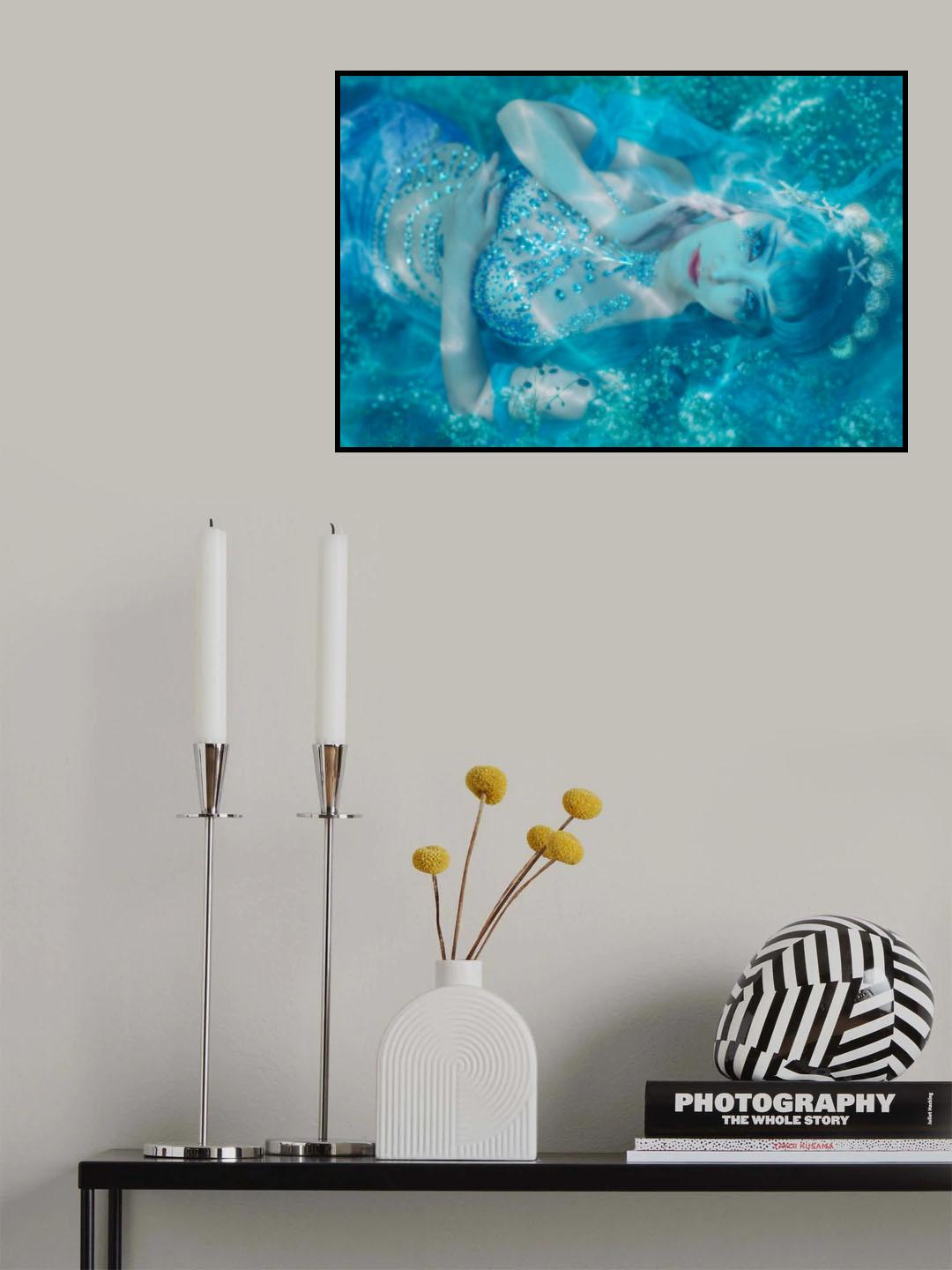 A blue mermaid Poster och Canvastavla