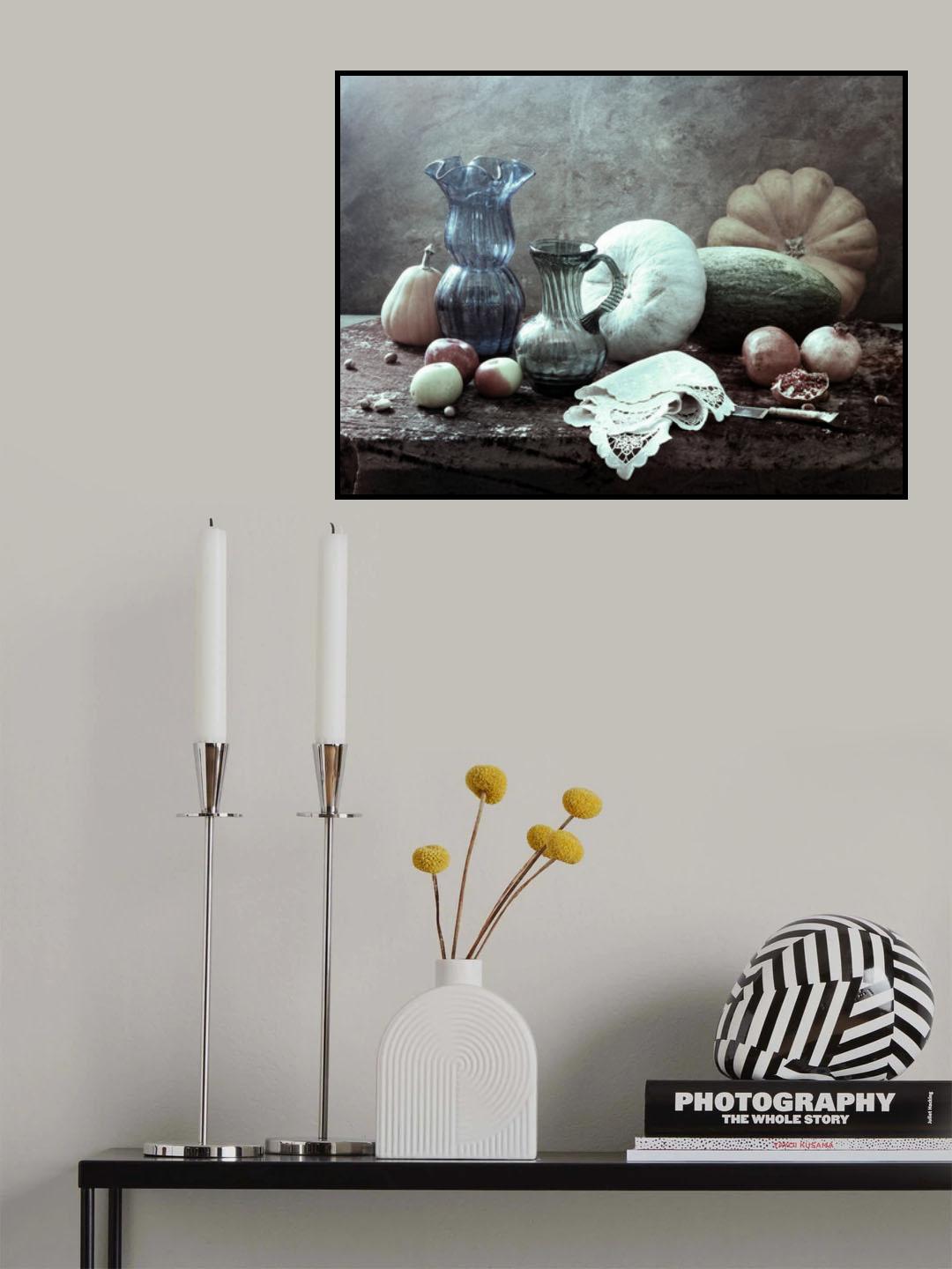 still life with blue vase Poster och Canvastavla