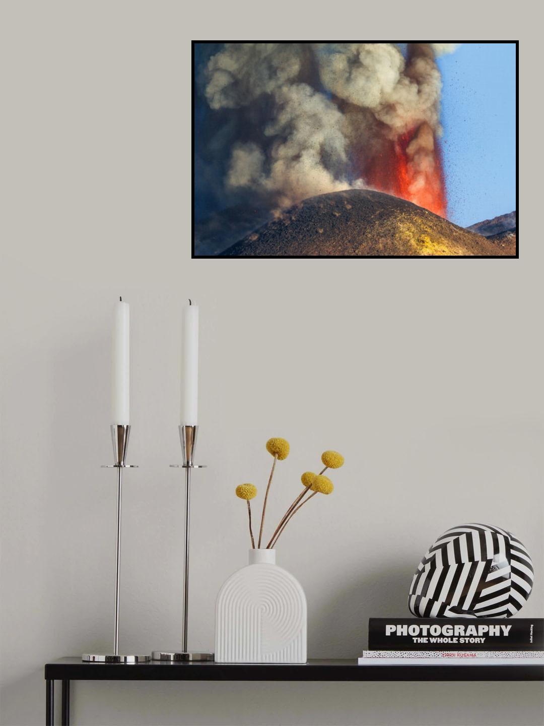 the fury of the volcano Poster och Canvastavla