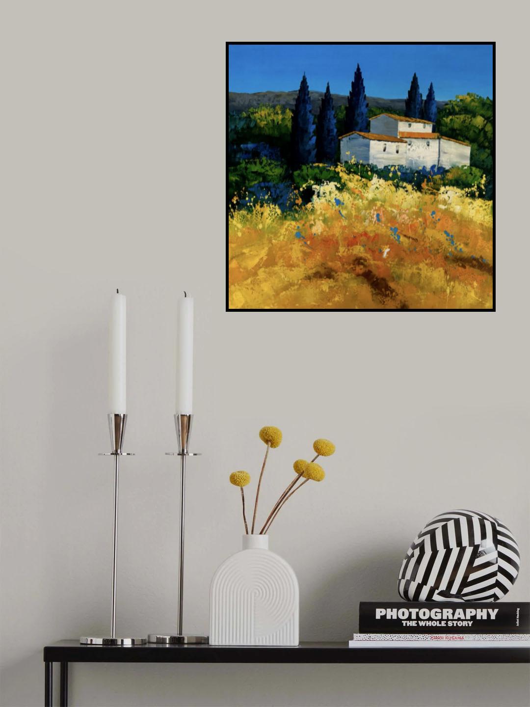 Villa In the Mountains Poster och Canvastavla