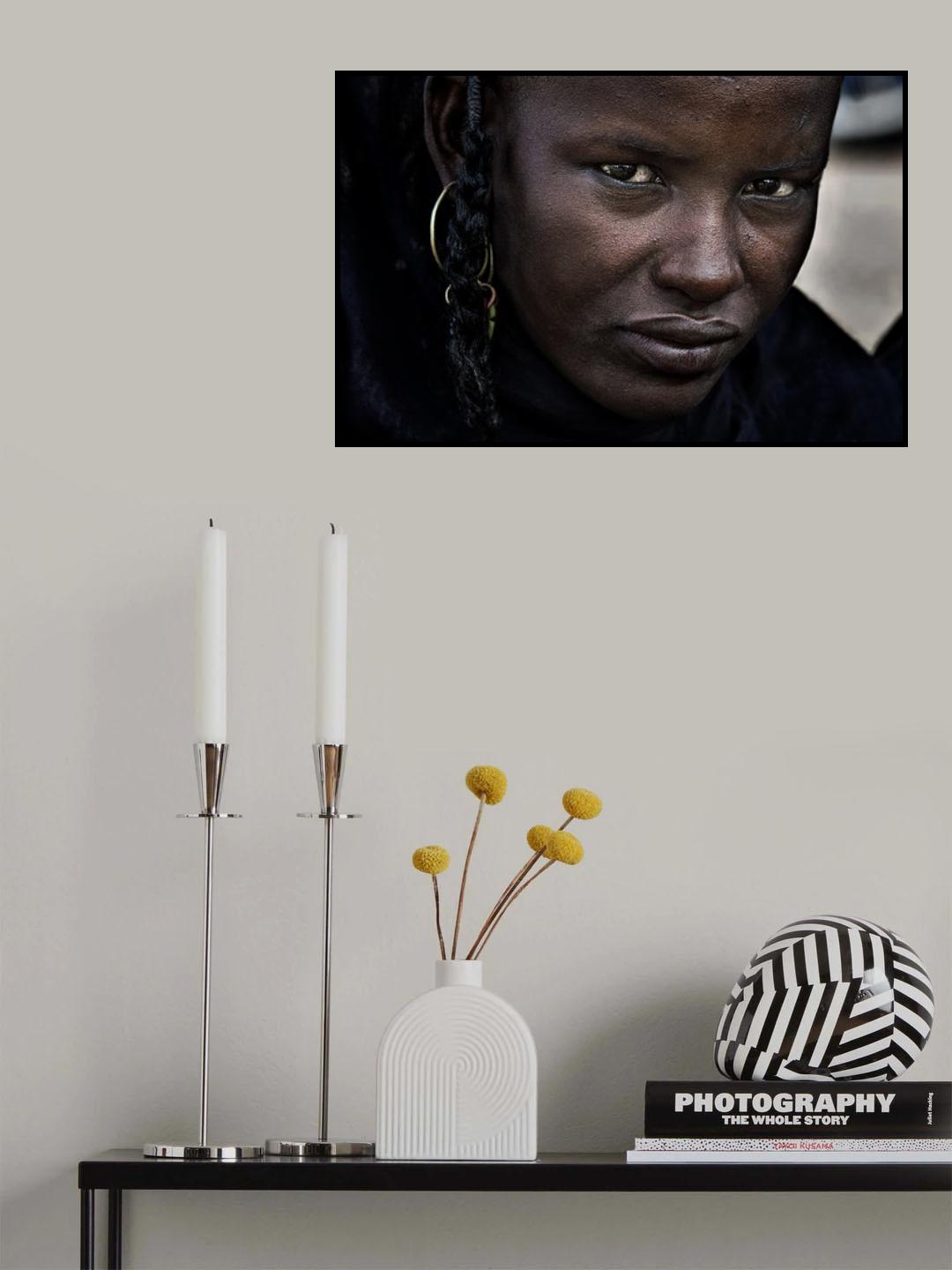 Peul woman at the gerewol festival - Niger Poster och Canvastavla