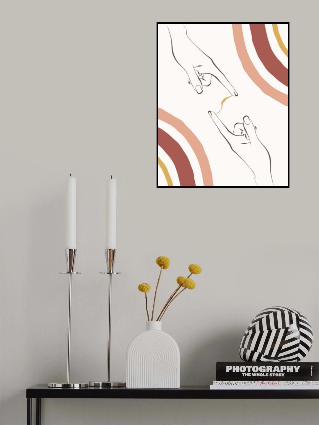 Hands Connect Poster och Canvastavla
