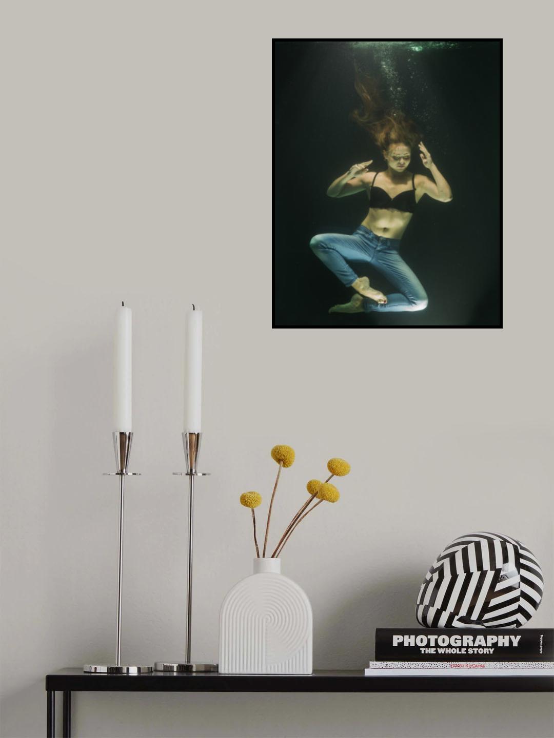 underwater artistic portrait shooting Poster och Canvastavla